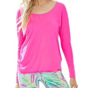 NWT LILLY PULITZER LONG SLEEVE LUXLETIC TEE
